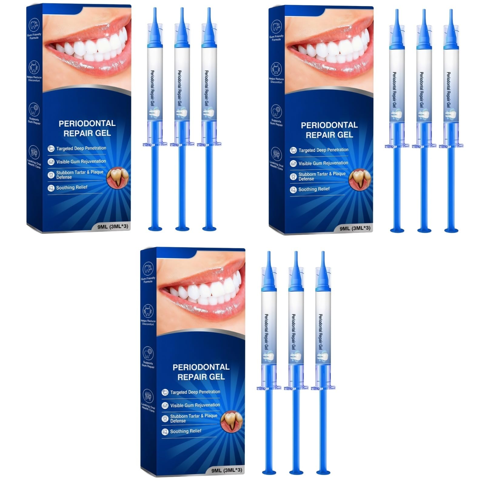 Gel SoulagerlesGencives,RéparateurDentair，L'odeurLaBoucheAtténuerLesInconfo