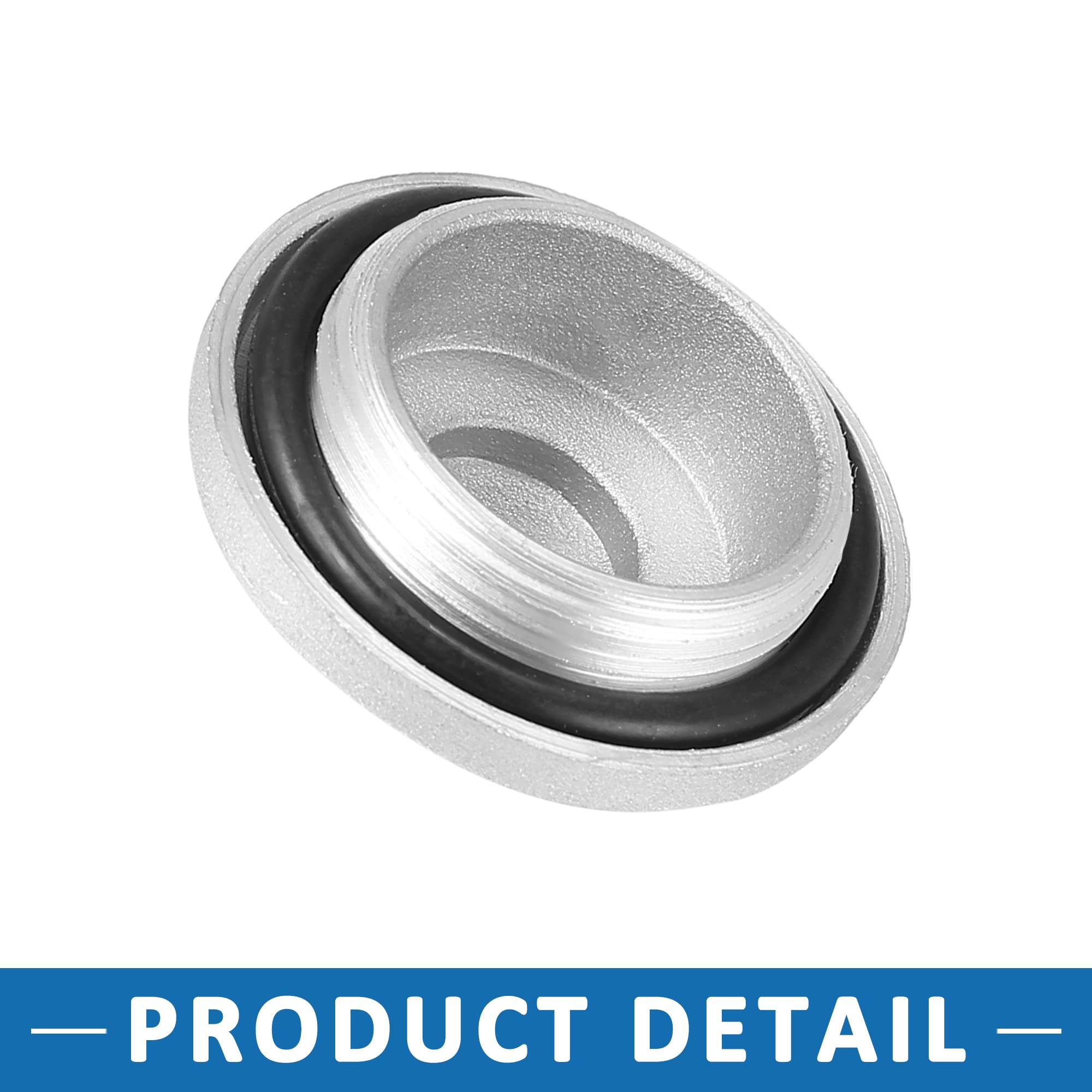 ABSOPRO Set 2 Coperchi Punterie Valvole In Alluminio Per Honda CR250R E Altri Modelli - 12361-300-000 - Con O-ring