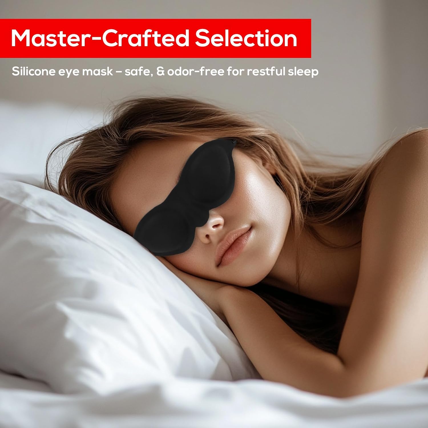 ドライアイ用モイスチャーチャンバーグラス - 調節可能なストラップ付きソフトシリコンスリープゴーグル 再利用可能で軽量な保湿アイマス