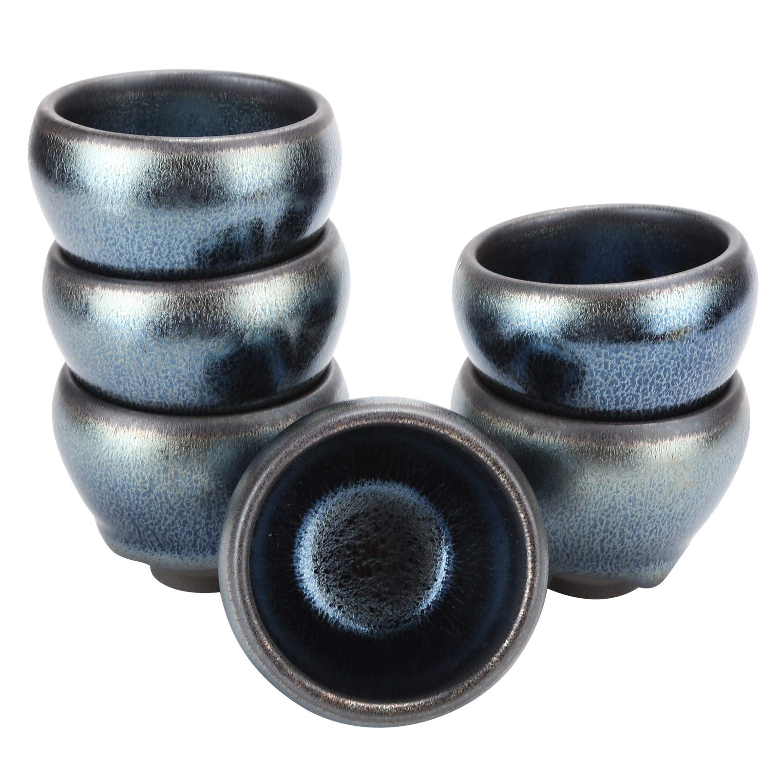 Taza De Té De Cerámica, Juego De Té De Kung Fu De Cerámica China De 6 Piezas, Taza De Té Japonesa, Tazas De Té De Cerámica, Taza Mate De Cerámica En Caja De Regalo(#02)