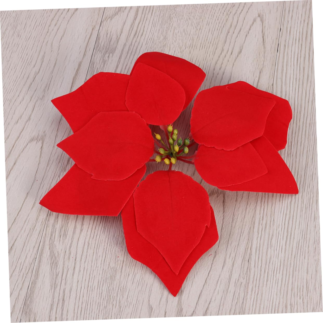 Künstliche Weihnachtsstern Blütenköpfe 50 Stück Für Weihnachtsbaum Türkranz Und Tischdekoration Außen Und Innendekor