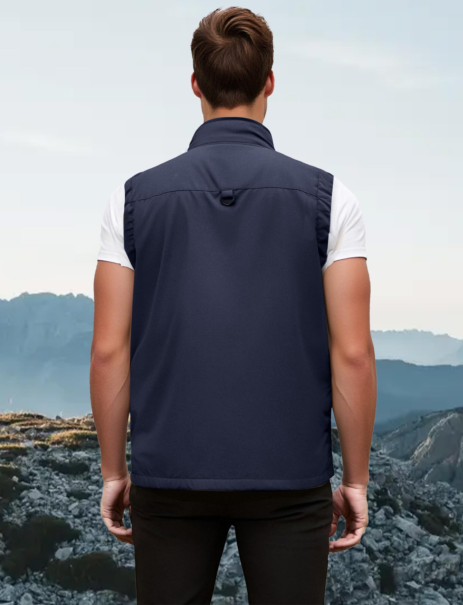 FEOYA Outdoor Weste Herren Anglerweste Leicht Schnelltrockenweste Ärmellos Weste mit Viele Taschen für Angeln Safari Jagd Fotografie Camping Multifunktionsweste Sommer
