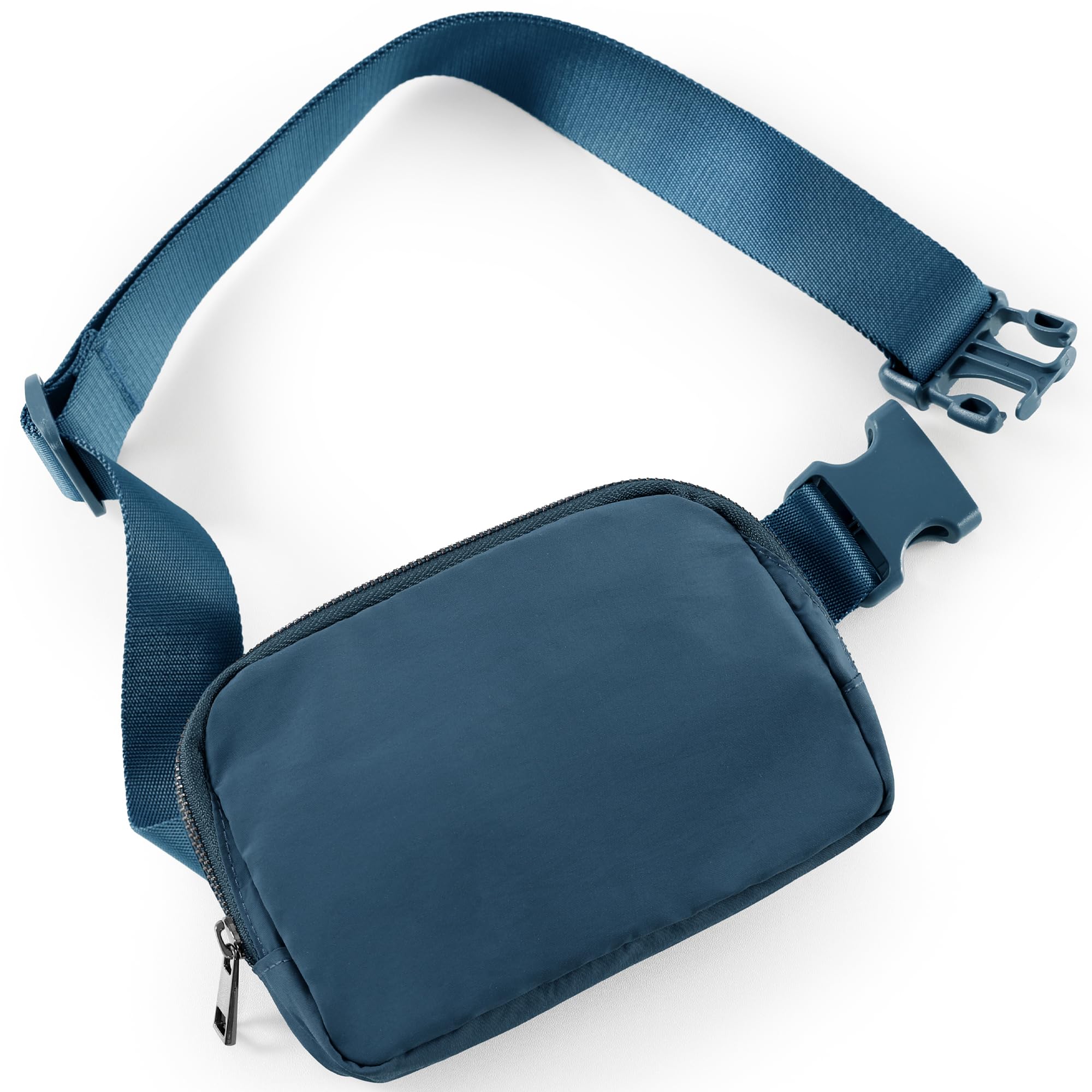ODODOS Unisex Mini Belt Bag with Adjustable Strap Small Fanny Pack for Workout Running Traveling Hiking, Navy Blue, One Size