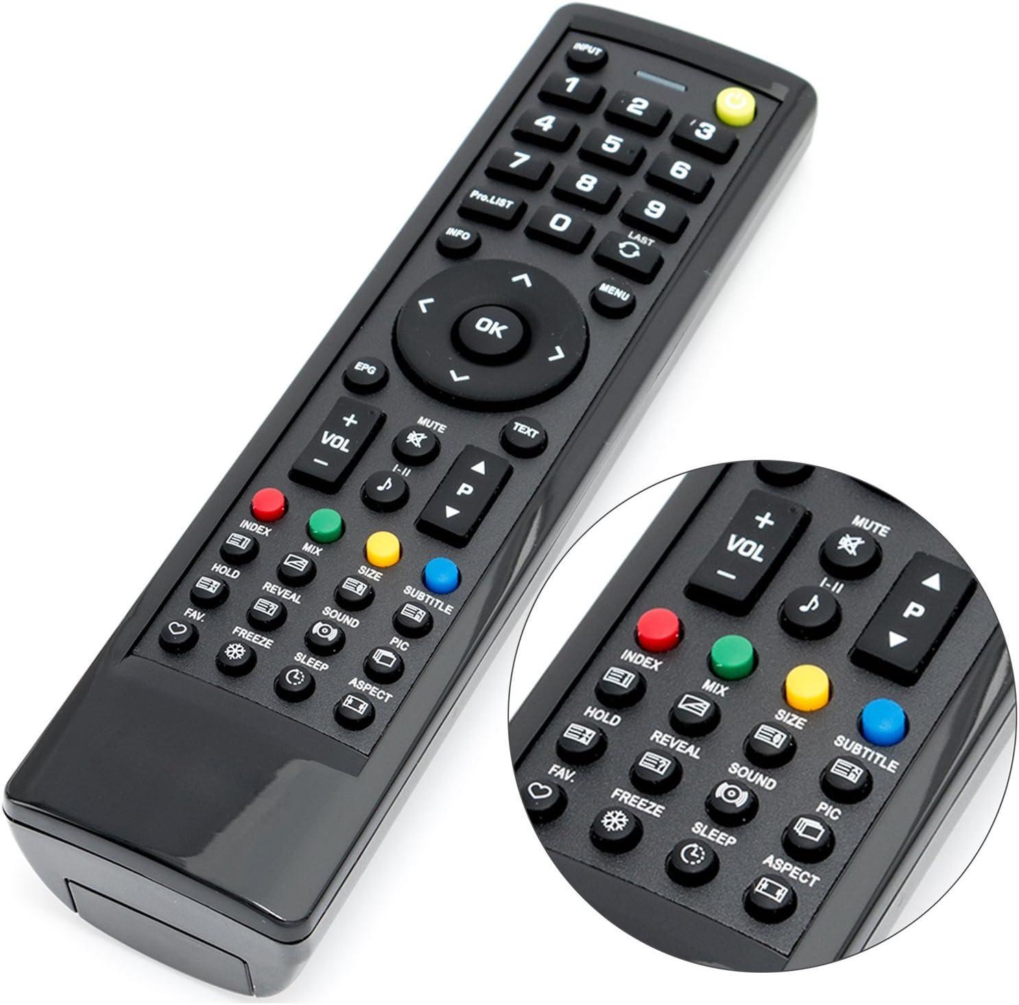 New Universal Remote Control Fit for Hannspree TV HSG1113 HSG1139 HSG1116 HSG1076 SJ28DMBB HSG1142 HSG1117 HSG1074