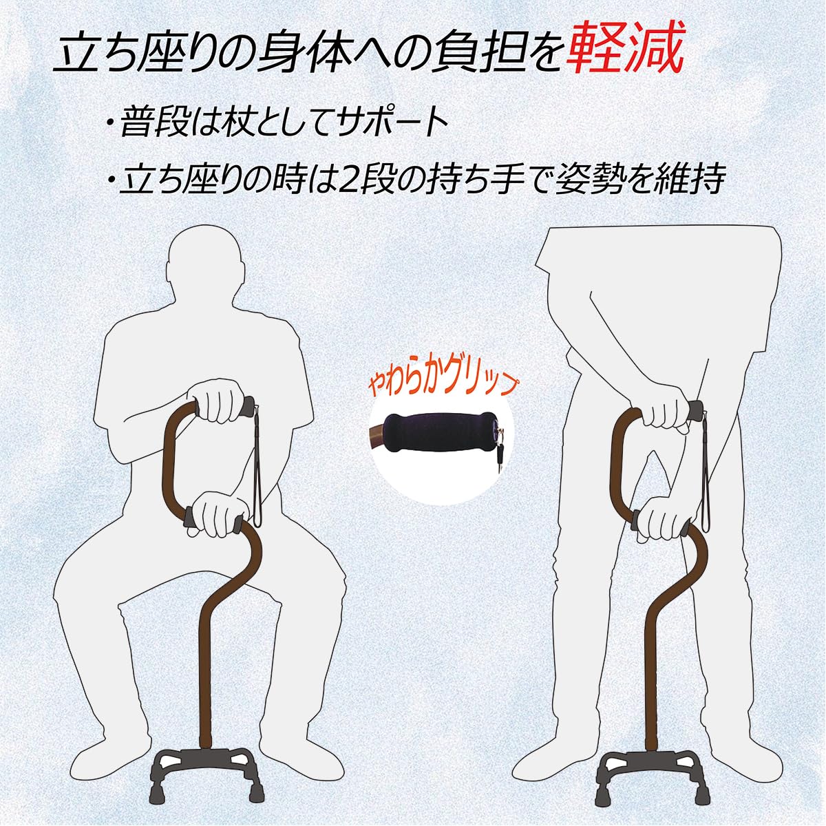 幸和製作所 らくらく4点杖