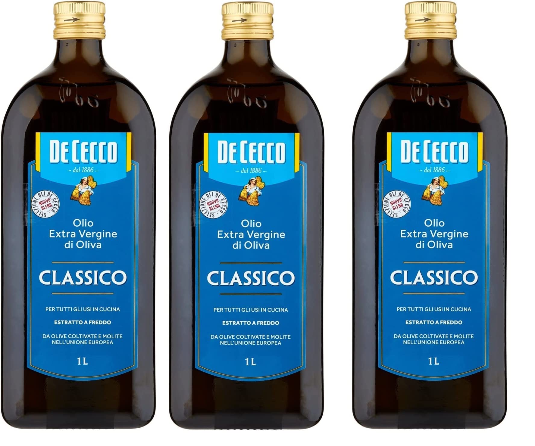 Italian Gourmet Olio Extra Vergine di Oliva Classico - Aceite de oliva (3 x 1 L)