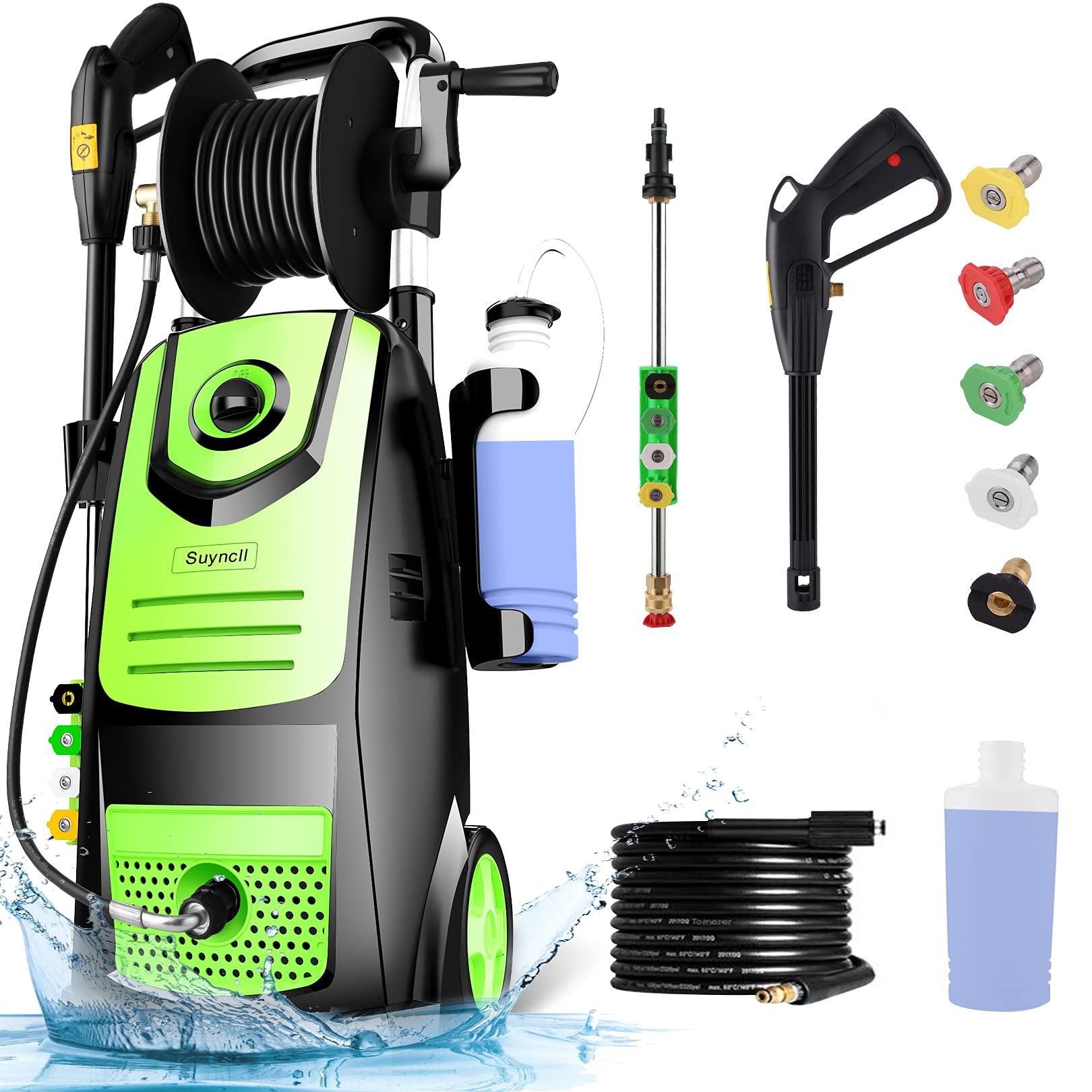 Buy Suyncll 3800PSI Pressure Washer 2.8 GPM Electric Pressure Washer