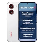 REDMI Turbo 5 (8GB + 256GB) Turbo White | MediaTek Dimensity 8500 Ultra | Mega 7540mAh Battery | 100W HyperCharge | Compact 16.75cm(6.9) 120Hz Display | 50MP Sony OIS Camera | Upto 60% Assured Buyback