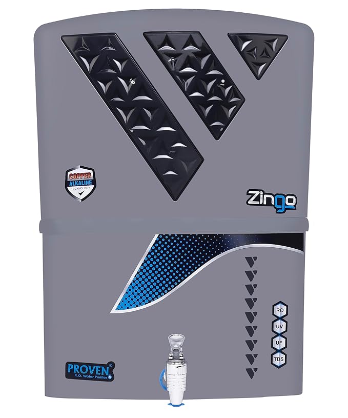 Proven Alkaline + ORP with Copper + RO + UV + UF + TDS Controller/Adjuster RO Water Purifier-12 Liter Storage Home and Office (Made In India)