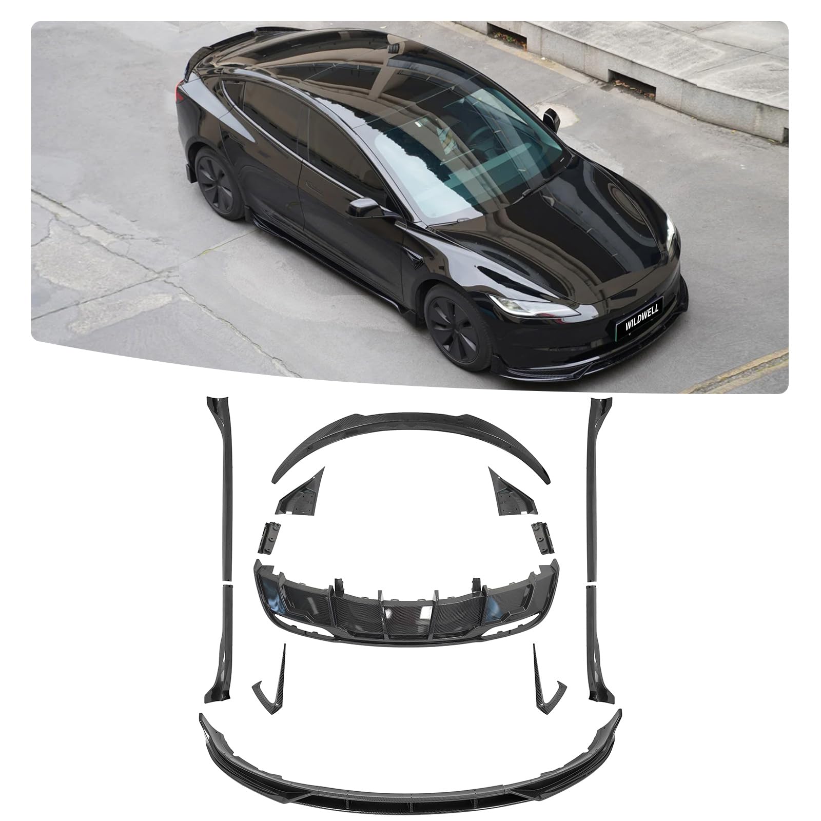 Amazon.com: WildWell Full Body Kit For 2024-2026 Tesla Model 3
