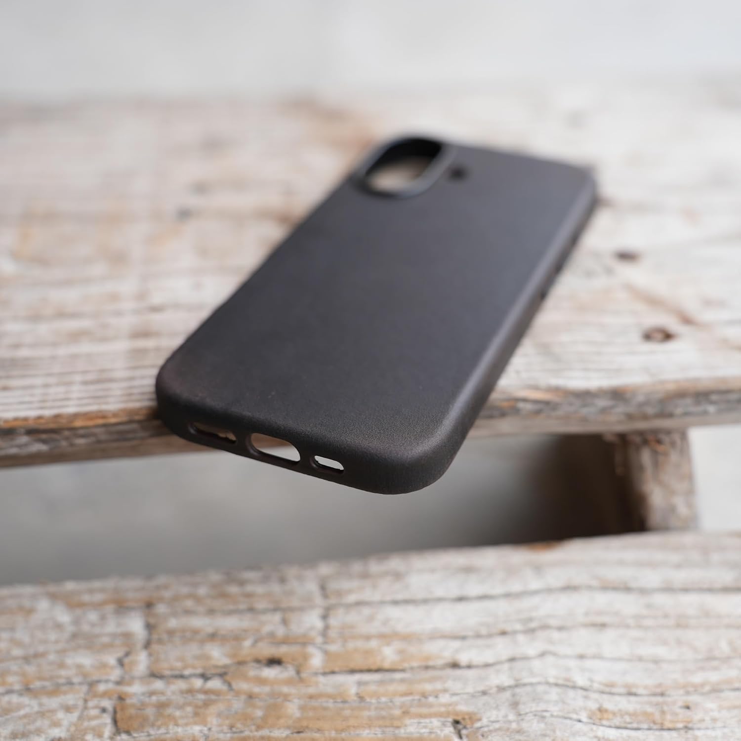 JJNUSA Vintage Leather Case for iPhone 17 Case with MagSafe - Slim Fit Soft Feel Crazy Horse Leather