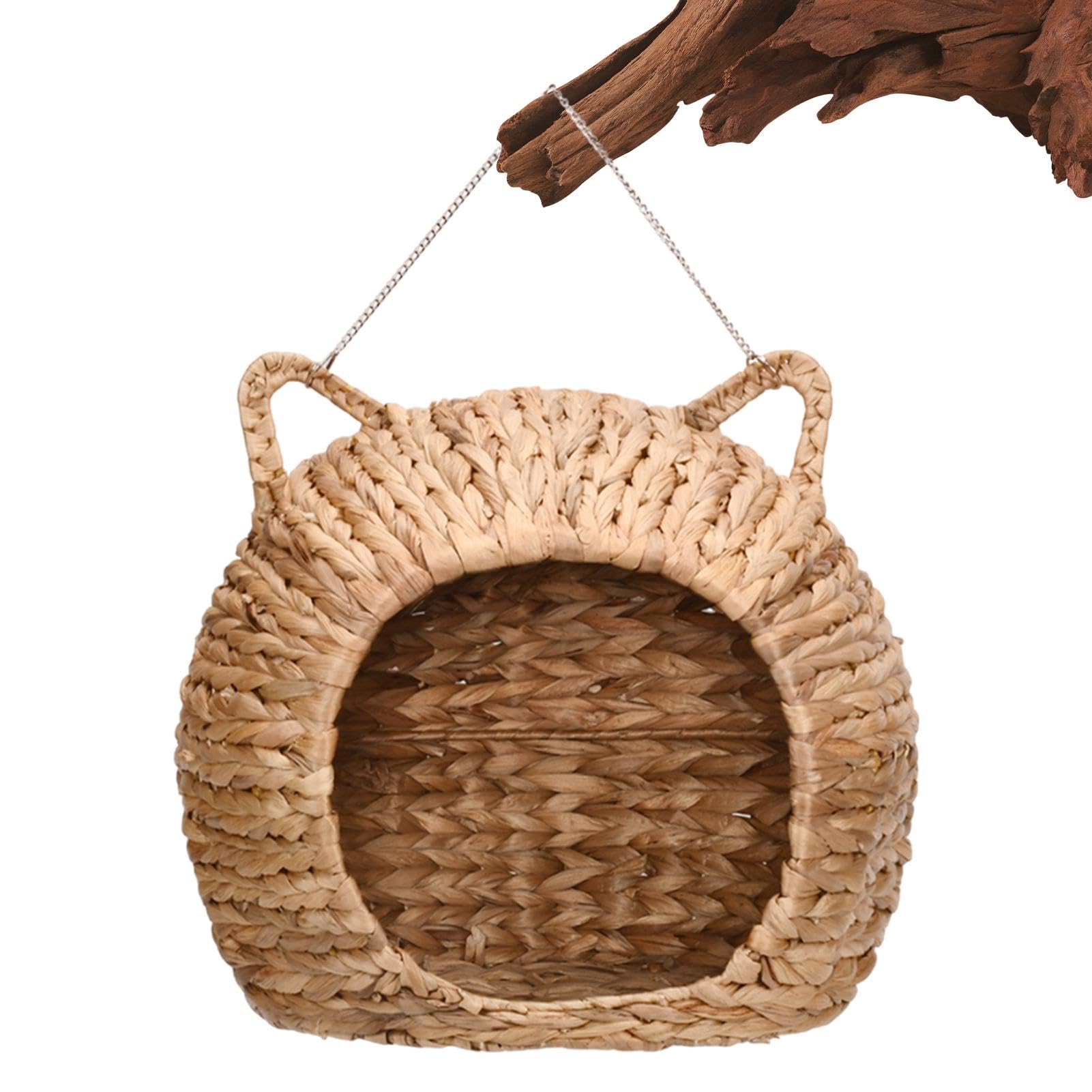 Cuccia per gatti in ,Cuccia per gatti in rattan Cupola per lettino per | Cuccia per gatti sospesa dal design naturale, comfort ecologico e stile, intrecciata a mano sia per uso interno che