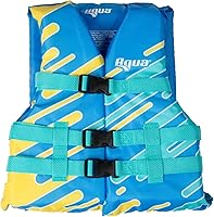 Vista 1 de Oceans 7 US Coast Guard - Chaleco salvavidas para niños, aprobado por la Guardia Costera de EE. UU., 50-90 libras, dispositivo de flotación personal