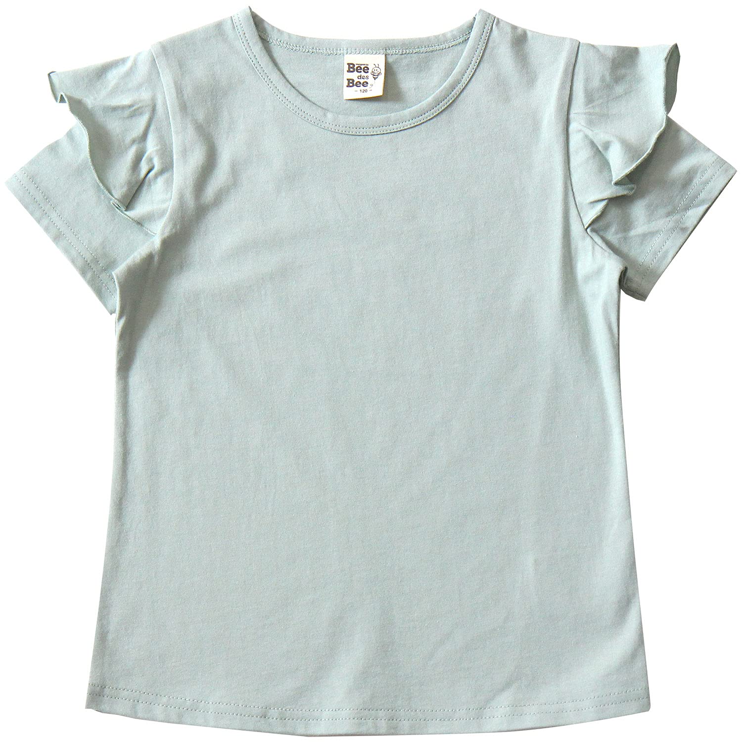 [Bee] ビー 半袖トップス ガールズ 女の子 キッズ 半袖 デザイントップス フリル 春 夏
