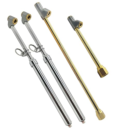 Medidores de aire de 10-150psi y paquete de portabrocas de aire largo y corto.