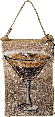 Bamboo Trading Cocktails Anyone Club Bag Beaded Phone Crossbody