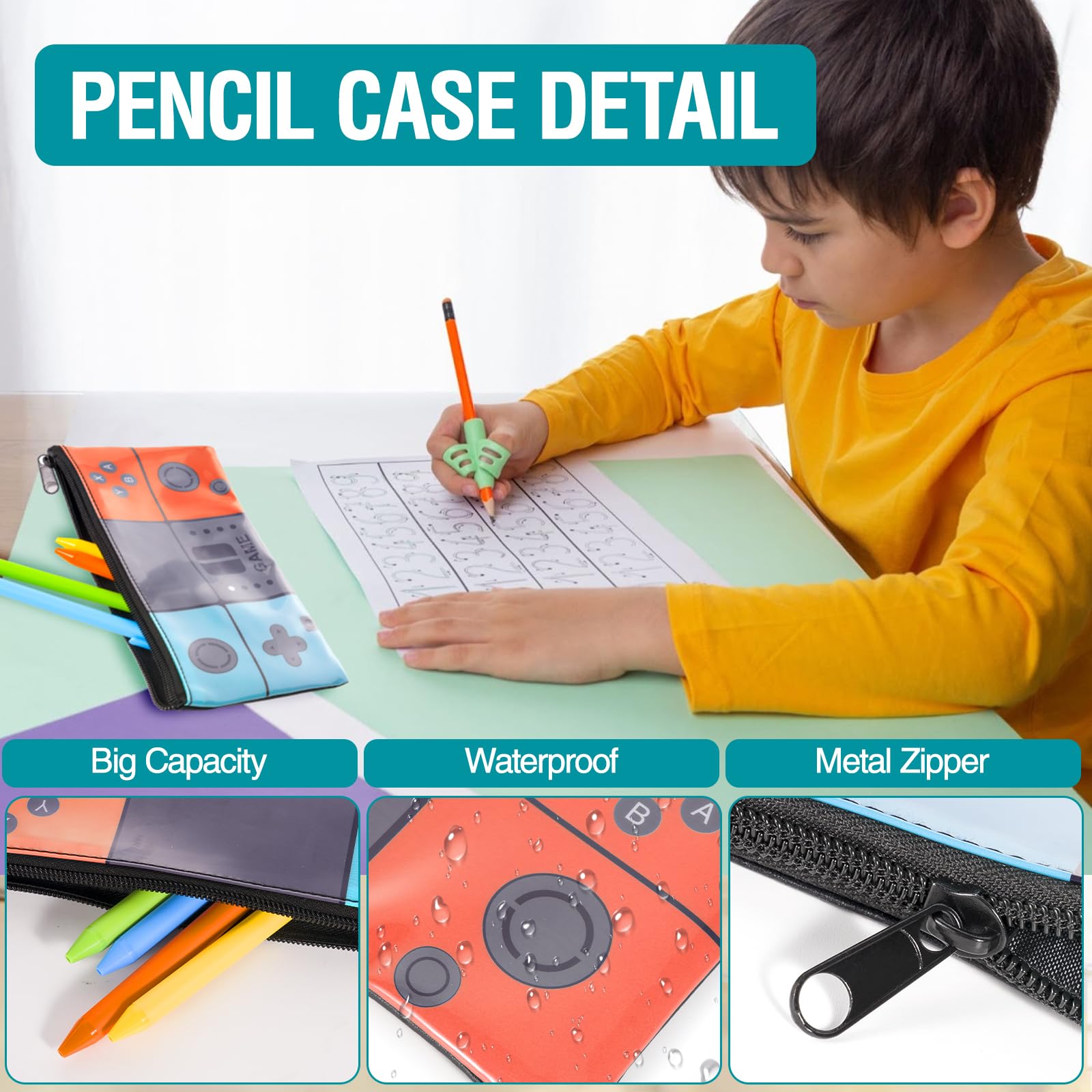Tongtai Mochila escolar para niños, mochila de juego, bolsa de libros para estudiantes de secundaria, mochila escolar, mochila de trabajo para niños, adolescentes y hombres