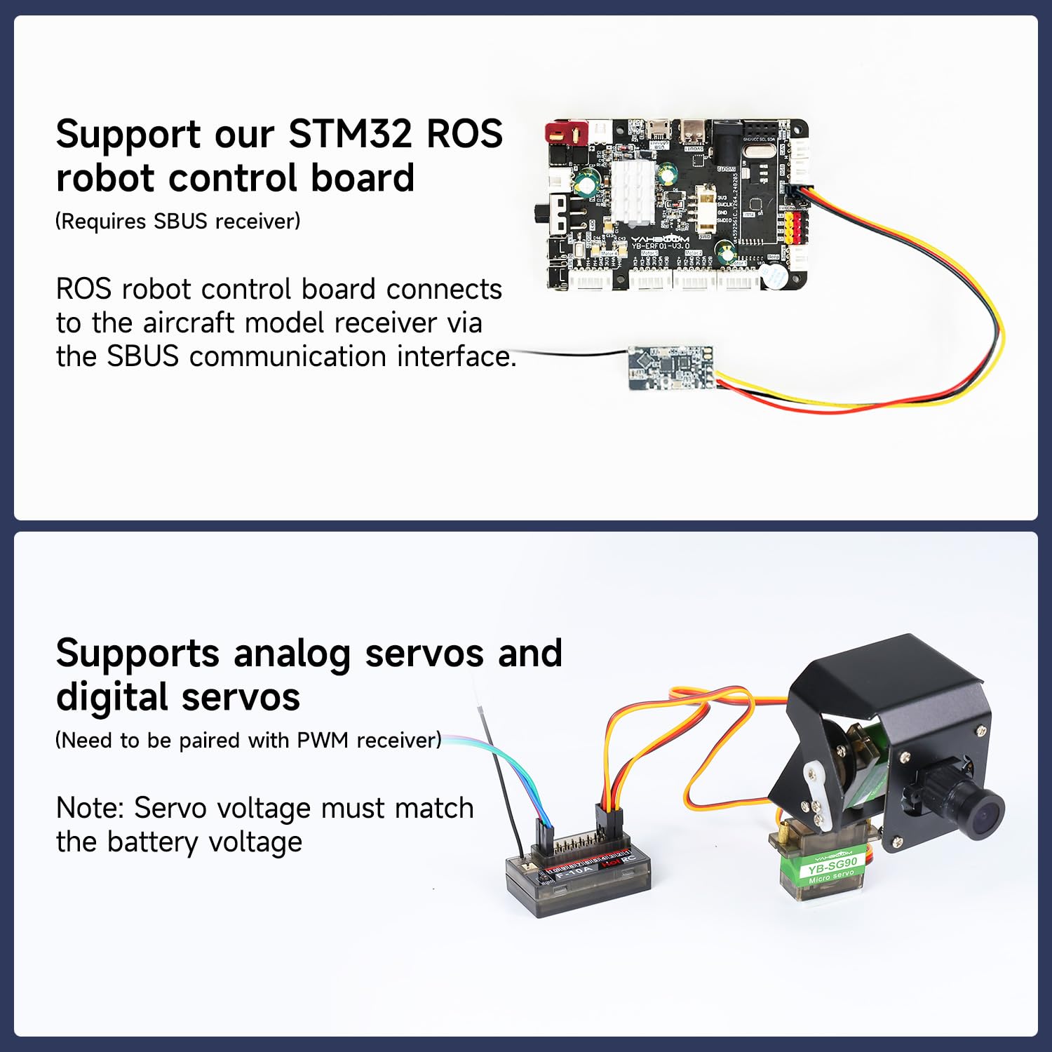 Yahboom 2.4GHz 10CH RC Émetteur et Récepteur FHSS pour FPV Drone, Bateau, Voiture, Hélicoptère, 300-800m