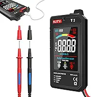 NJTY Multímetro Digital Inteligente T3, Voltímetro Recarregável Ultrafino Com Lcd Colorido De 3,2", Testador De 600 V Ca/Cc Com Seleção Automática De Faixa Para Detecção De Resistência, Tensão Não