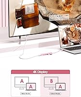 Vista 3 de LENTION Hub USB C, multipuerto con puerto HDMI 4K, 3 puertos USB-A, puerto de datos USB-C, puerto PD de 100 W, compatible con MacBook Pro/Air