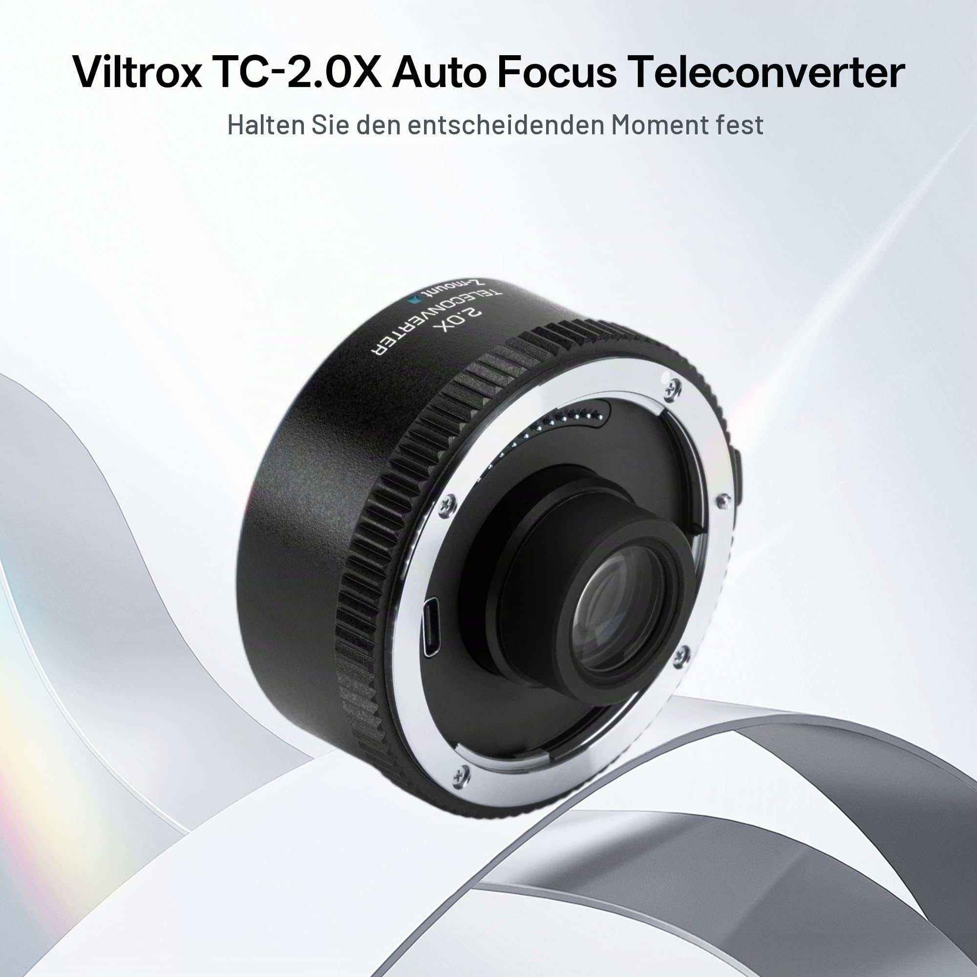 VILTROX Telekonverter TC-2.0X für 2.0X Vergrößerung, Autofokus Telekonverter Extender Konverter kompatibel mit Nikon Z-Mount NIKKOR Z 70-200mm f/2.8VR S, 400mm f/4.5 VR S, 100-400mm f/4.5-5.6 VR S