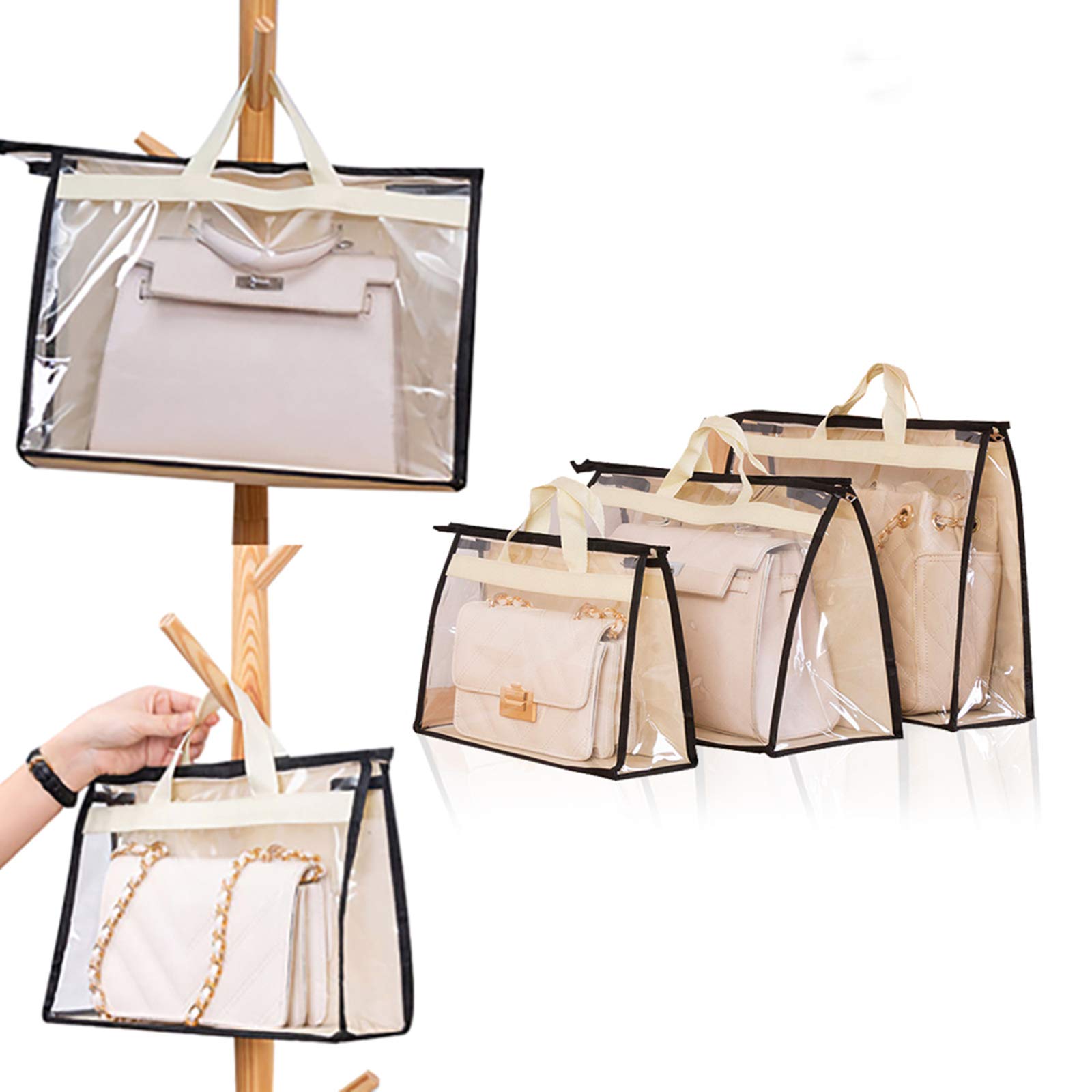 Amazon.com: Gcroet 5 bolsas de polvo para bolsos, organizador de bolsos,  bolsas transparentes para guardar el bolso, bolsa de polvo, bolsa de  almacenamiento, bolsa transparente antipolvo para bolso : Ropa, Zapatos y