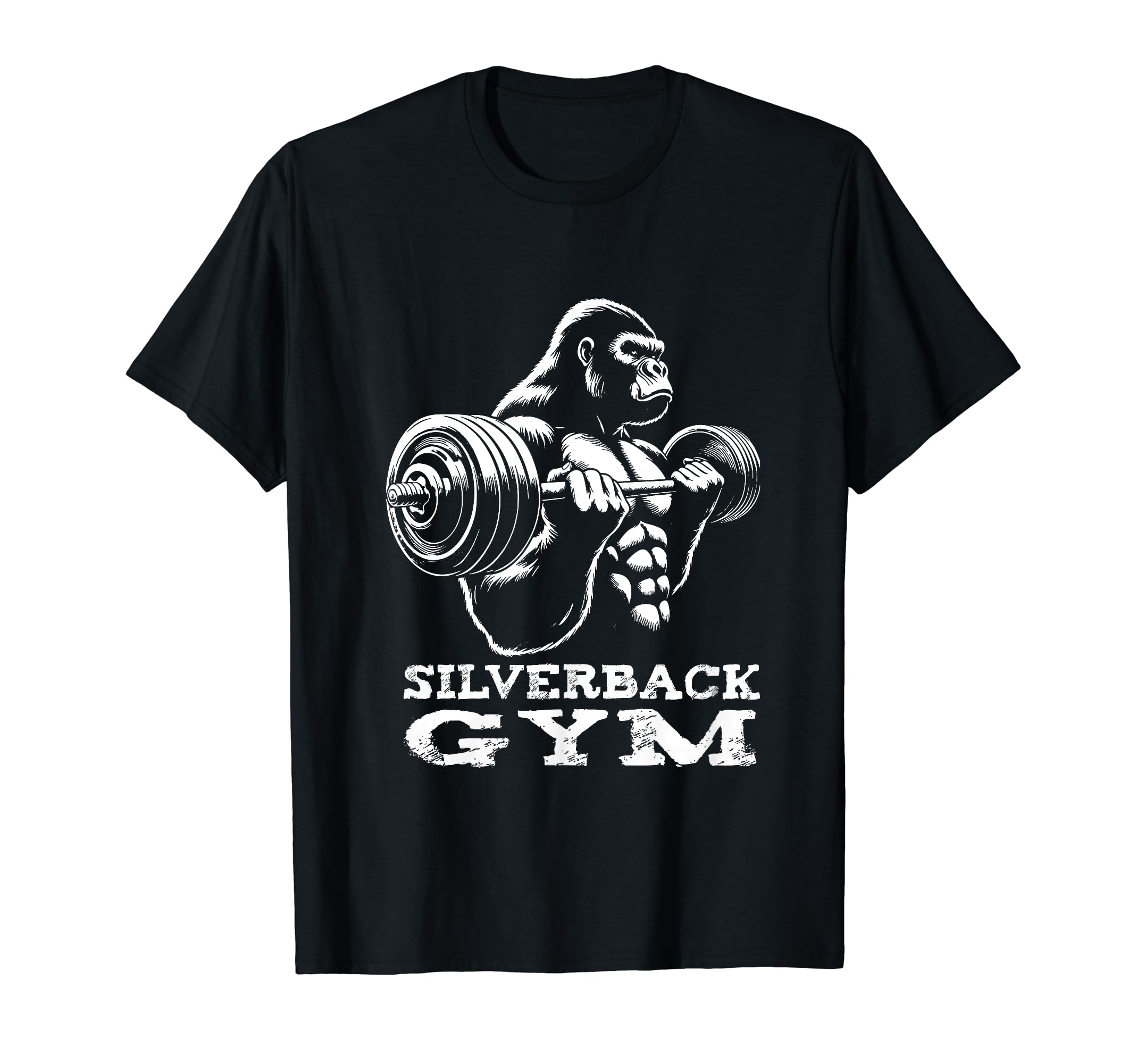 Gym Bodybuilding Fitness HumorSilverback Gym Gorilla Weightlifting Workout Fitness T-ShirtOEKO-TEX STANDARD 100