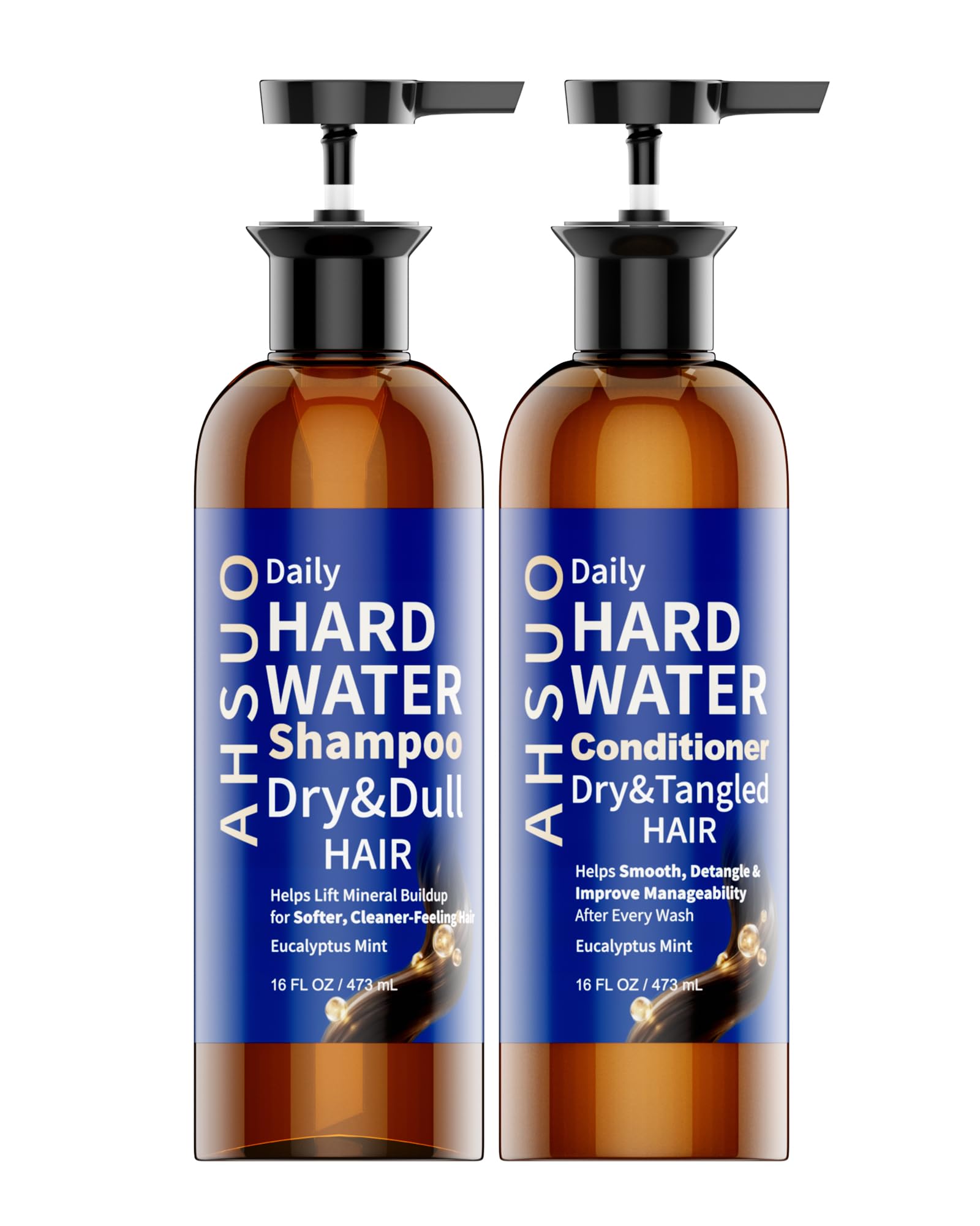 Daily Hard Water Shampoo and Conditioner Set, 16 Fl Oz Each 16 Fl Oz (Pack of 2)