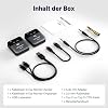 MELONARE PM-2S Portable Wireless In-Ear Monitoring System Mono/Stereo Switching Wireless Audio Transmitter and Receiver 24bit/48kHz Audio OTG Input IEM for Live Shows Studios and Bands