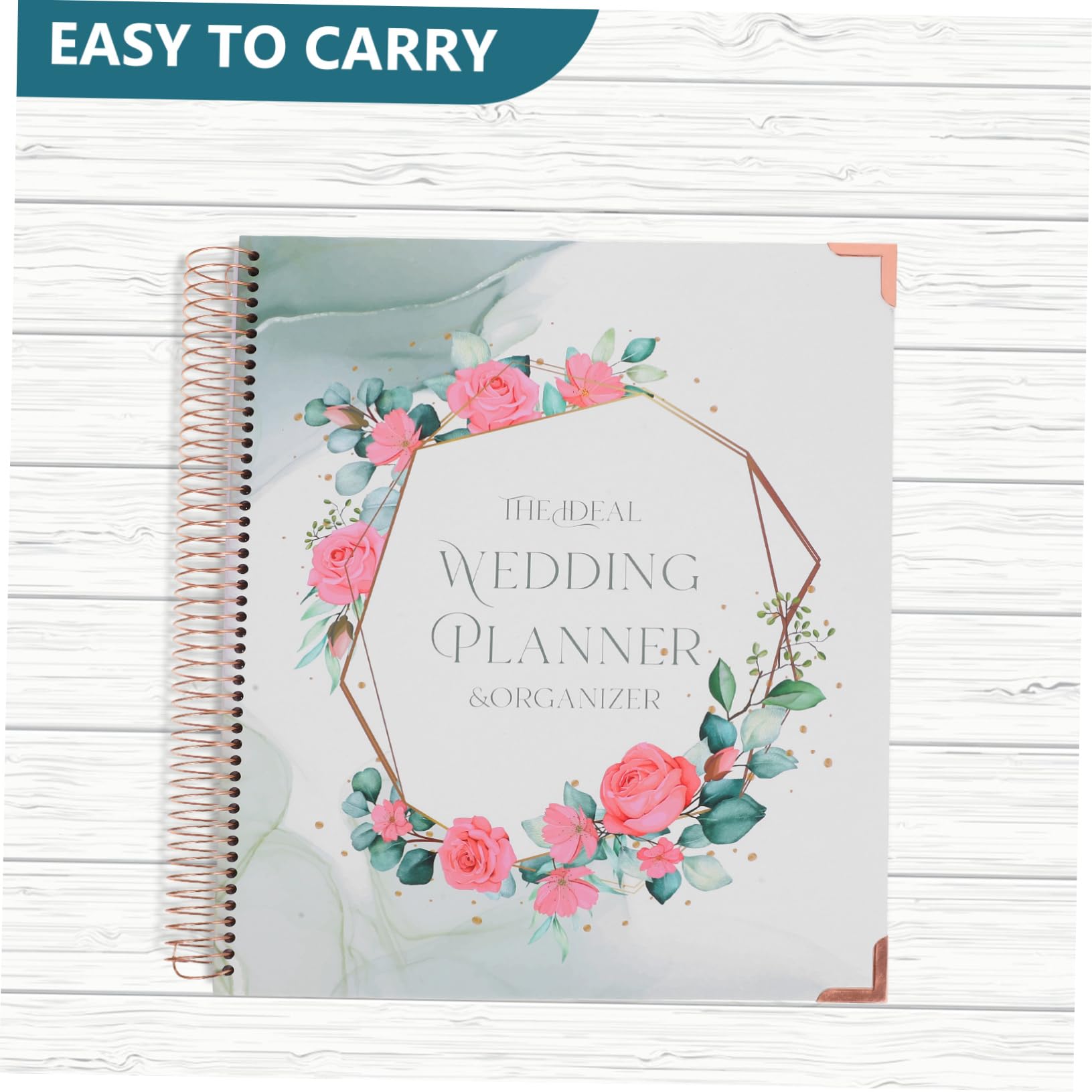 DOITOOL Hochzeitsplaner Buch für Verlobte Paare Papier mit Budgetplanung und Detailliertem Zeitplan für Hochzeitsplanung und Organisation