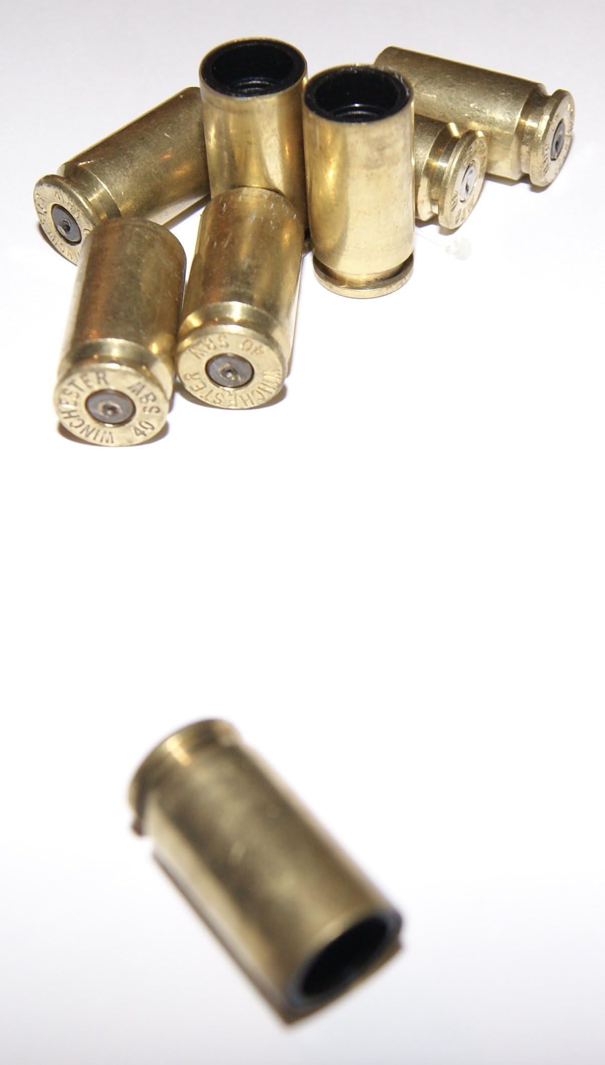 Grant;s Garage 2 Sets (8) of .40 Caliber Valve Stem Cap Real Once Fired Bullet Casing Hunter Shooter Military Law Enforcement Must Have (Brass)