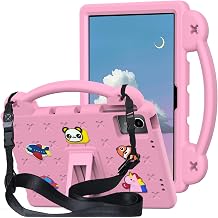 Kids Case for Xiaomi Redmi Pad 2 11 Inch 2025, Kids EVA Protective Shockproof Cover with Stand Handle, Shoulder Strap, Handle Stand for Xiaomi Redmi Pad 2 11 Inch, Pink