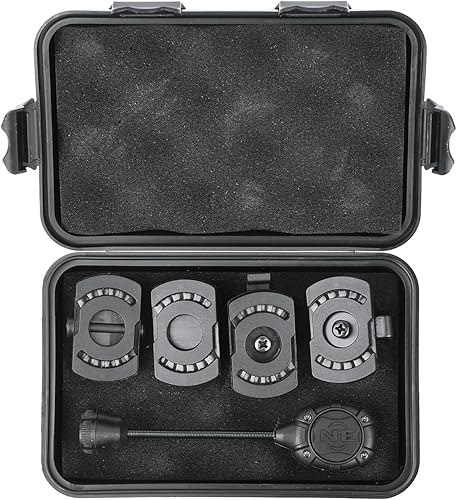 Miniatura 7 de Luz táctica militar para casco con lámpara LED IR + verde + blanco, luz de señal de supervivencia con 4 accesorios de montaje para casco Fast Mich