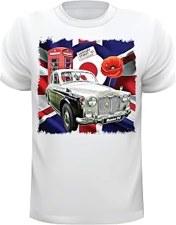 Rover P4 Men’s T Shirt, Rover P4, Union Jack, T Shirt, Mod Target, Poppy,