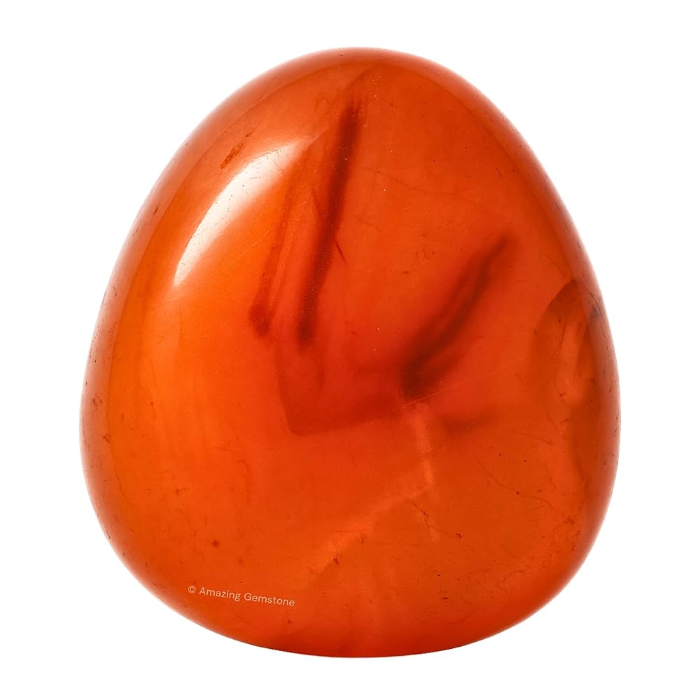 ベンガラ石 Tumbled Carnelian Chrysalis Stone Carnelian | Tumbled Stone | 0.75