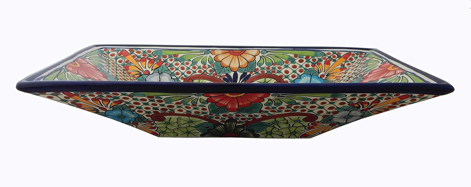 Mexican rectangular basin sink Ceramic Bathroom Vessel # 227