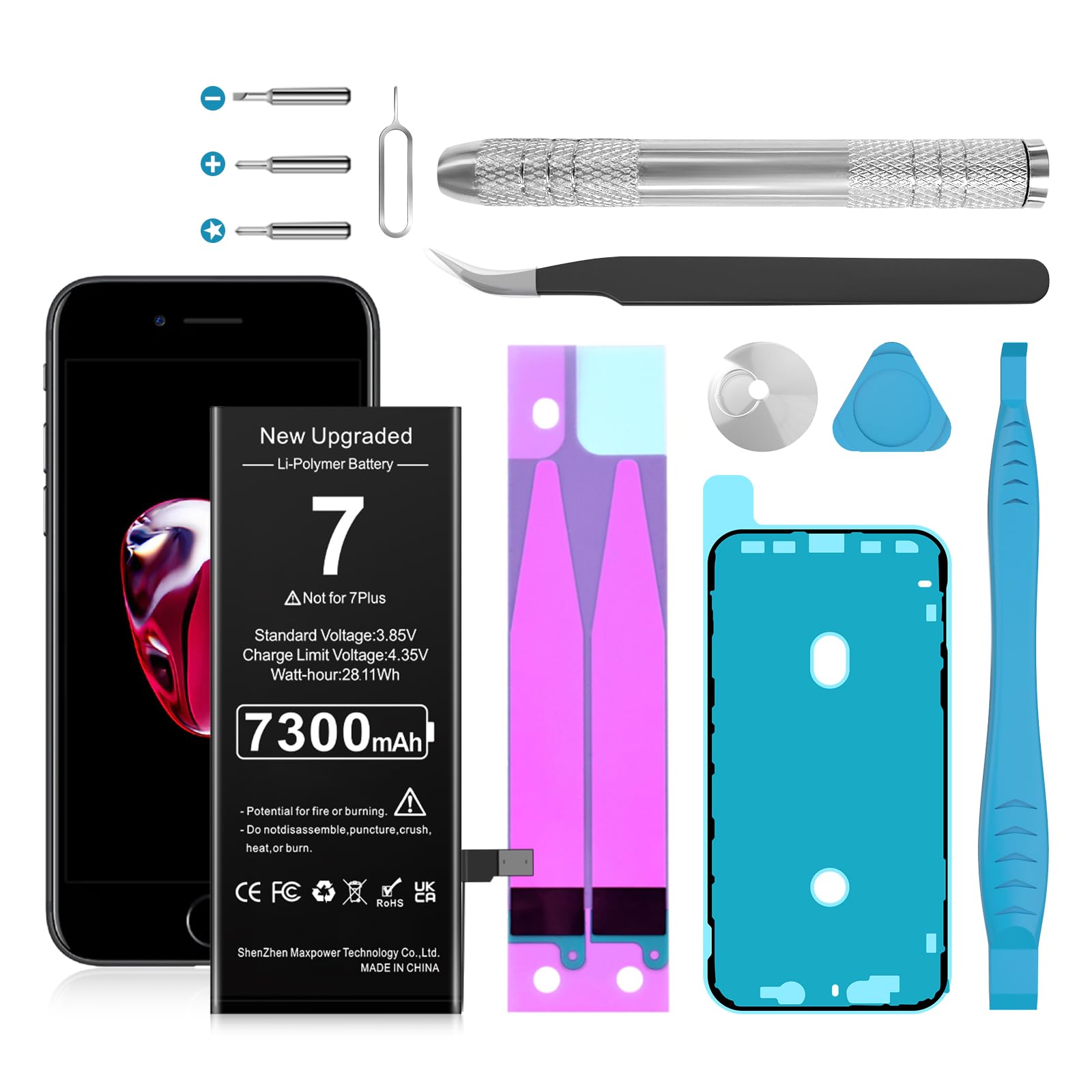 Battery For Iphone Upgraded 7300mah Li Polymer Battery