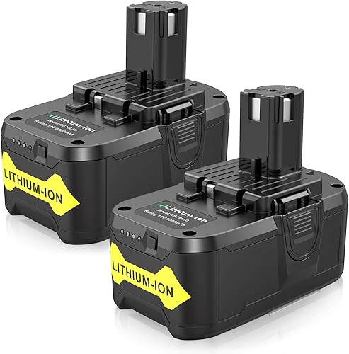 Fancy Buying Batería de 9.0 Ah para Ryobi 18V batería para herramientas inalámbricas Ryobi ONE+P102 P103 P105 P107 P108 P109 P122 (paquete de 2)