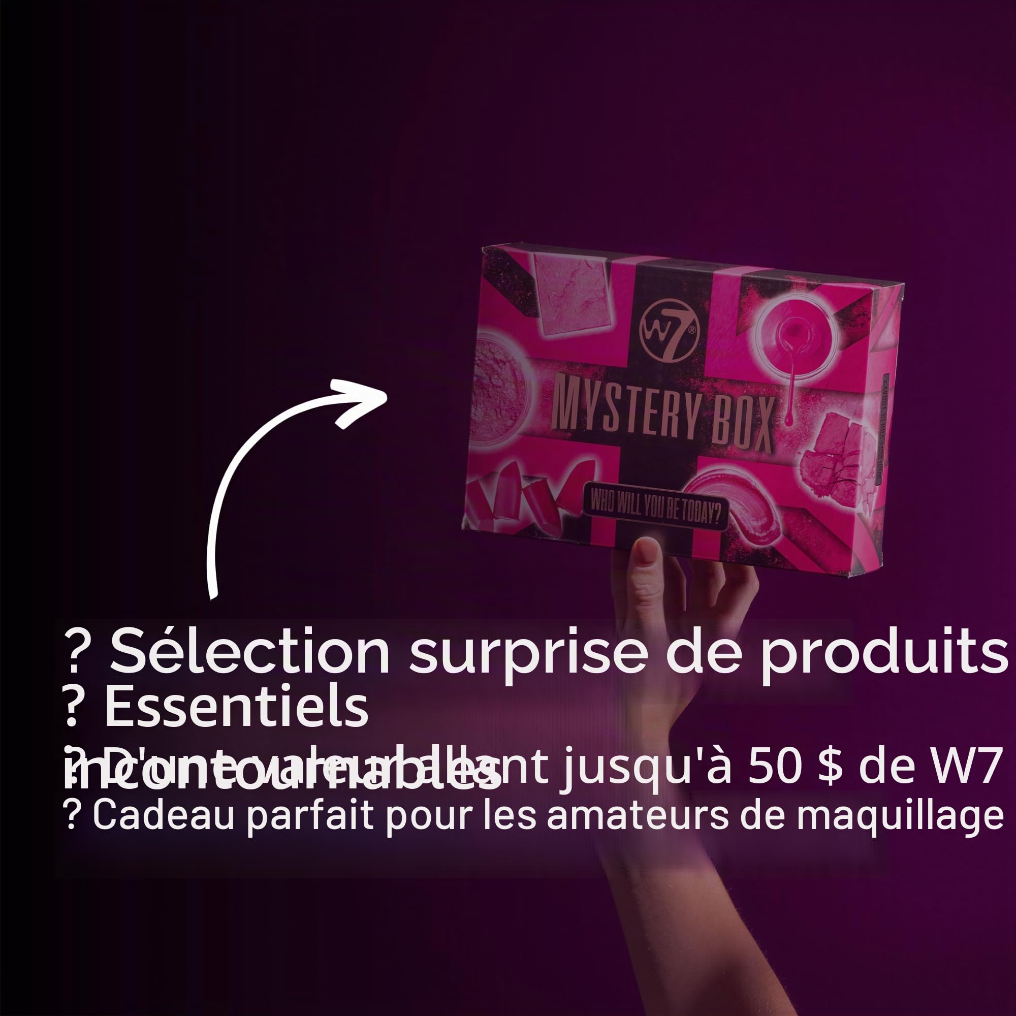 W7 Coffret de maquillage - Assortiment Surprise de Maquillage W7 d'une Valeur de 50 Euros