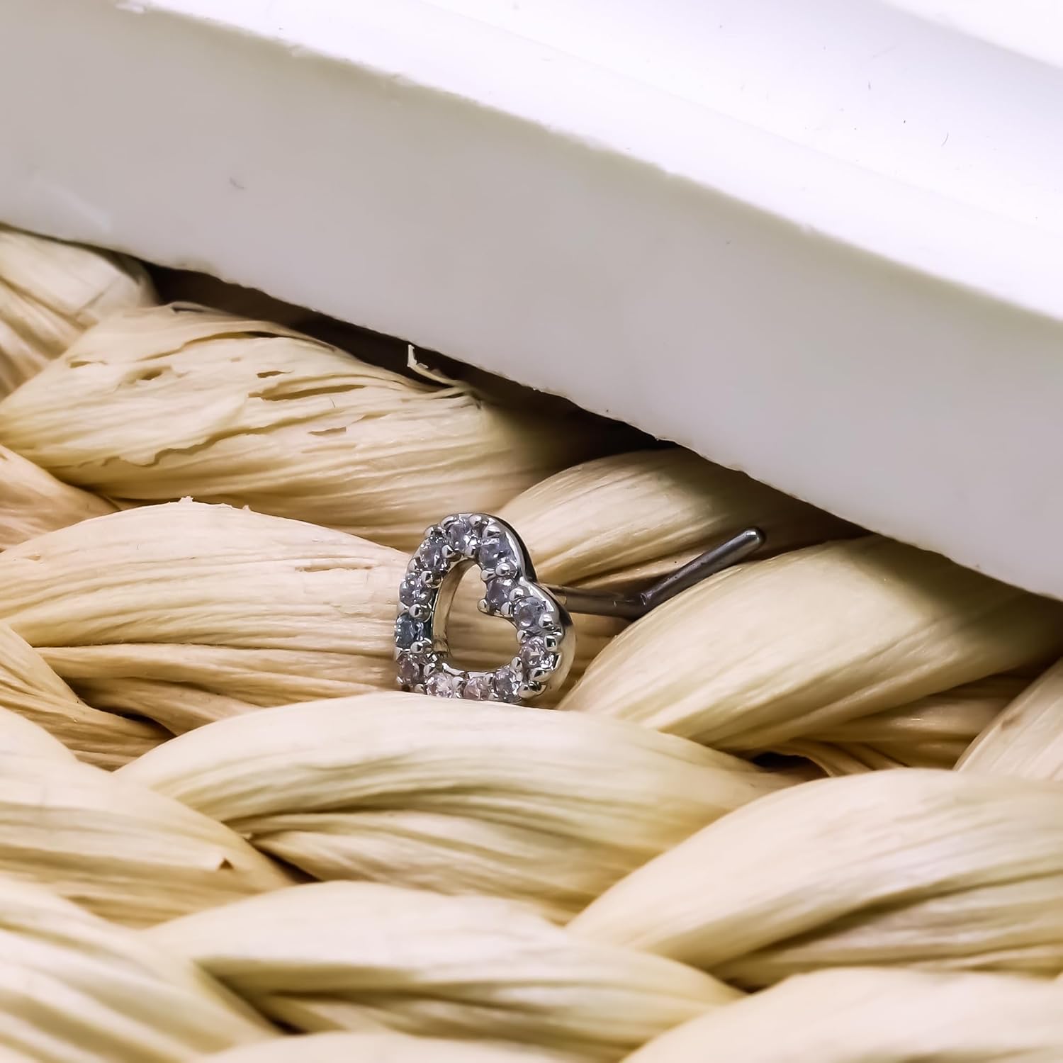 3Pcs 20G Heart Nose Rings 316L Stainless Steel L Shaped CZ Nose Studs Nose Rings Nose Piercing Jewelry for WoLaseredmen Men - Image 5