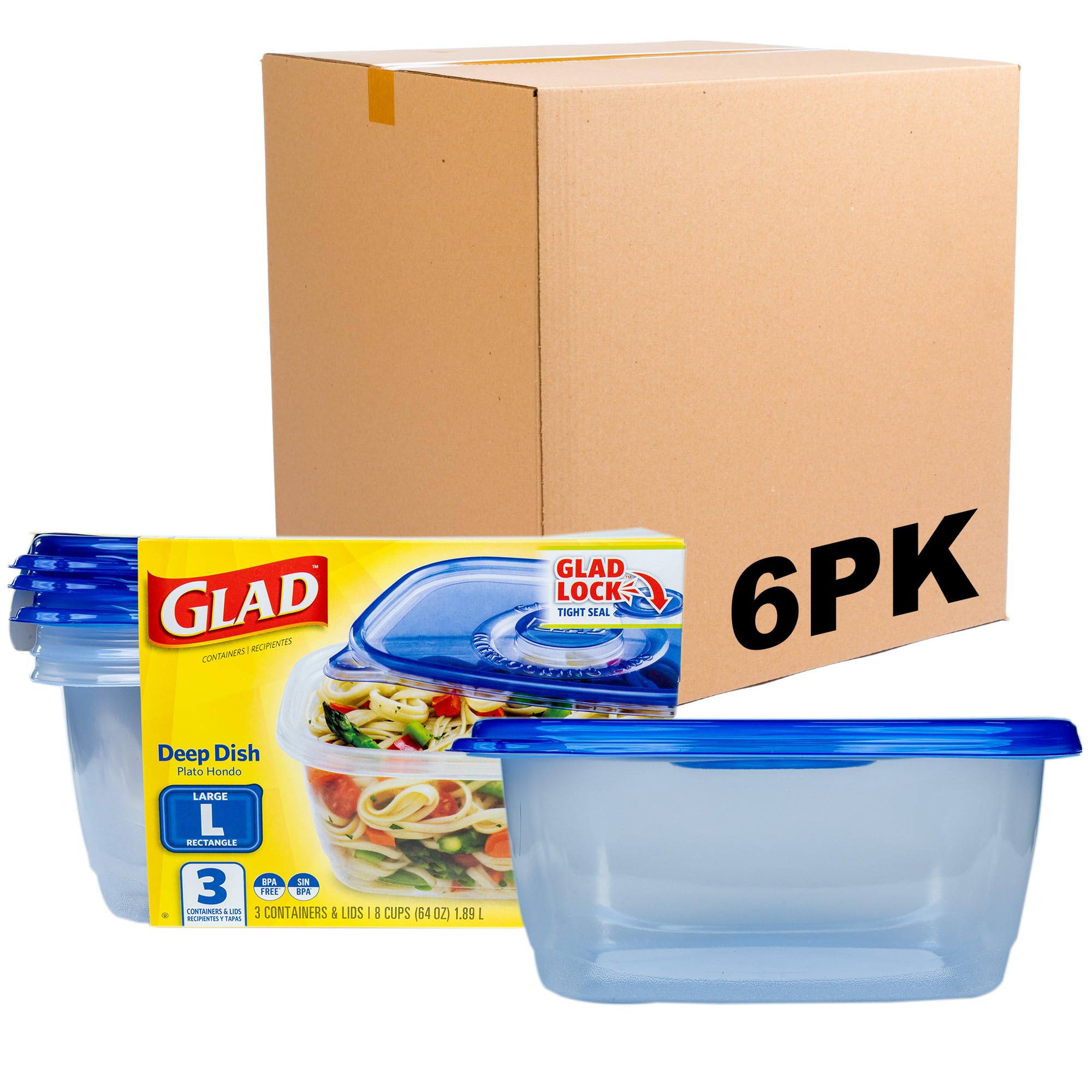 Glad GladWare Deep Dish Food Storage Containers