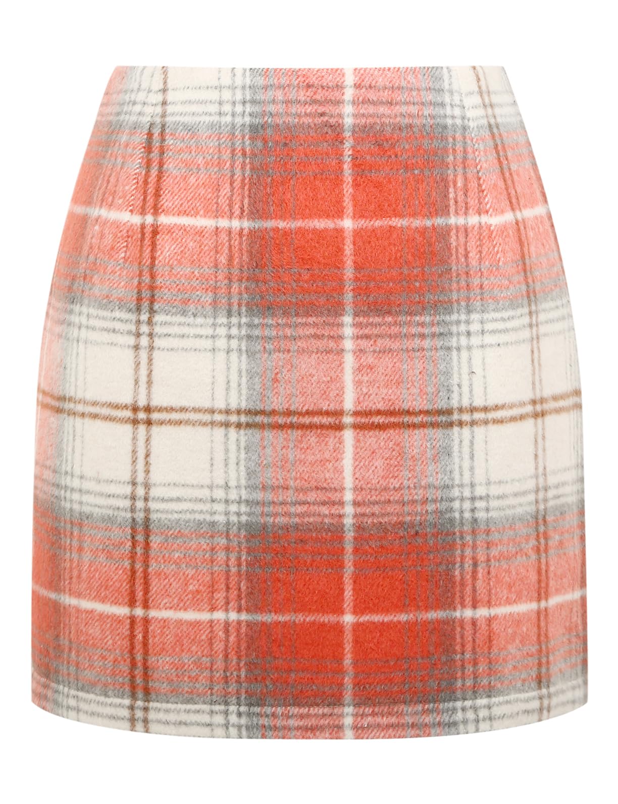 IDEALSANXUN Womens High Waist Plaid Skirt Bodycon Pencil Wool Mini Skirts