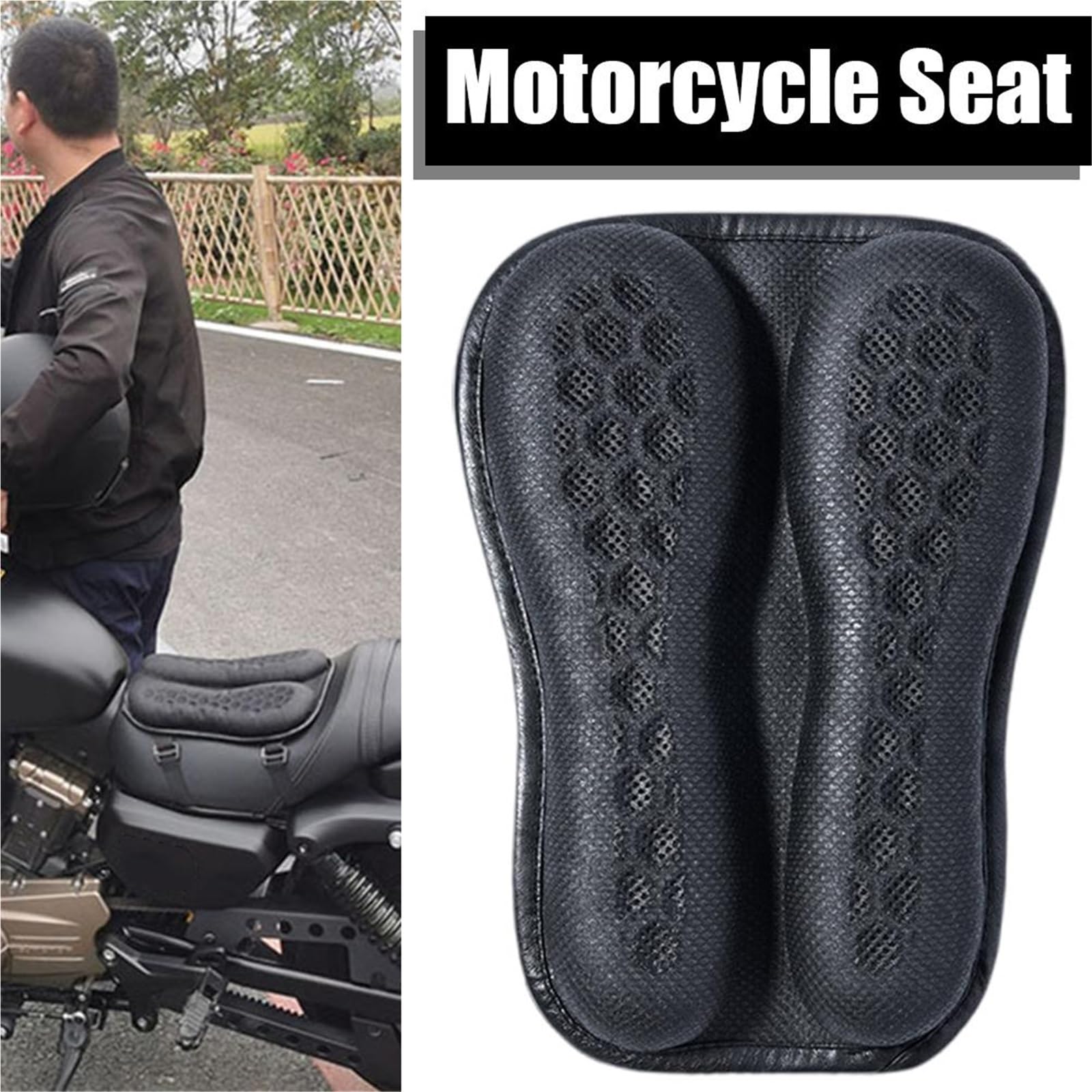 1 Cuscino Per Sella Moto In Gel Comfort, Universale