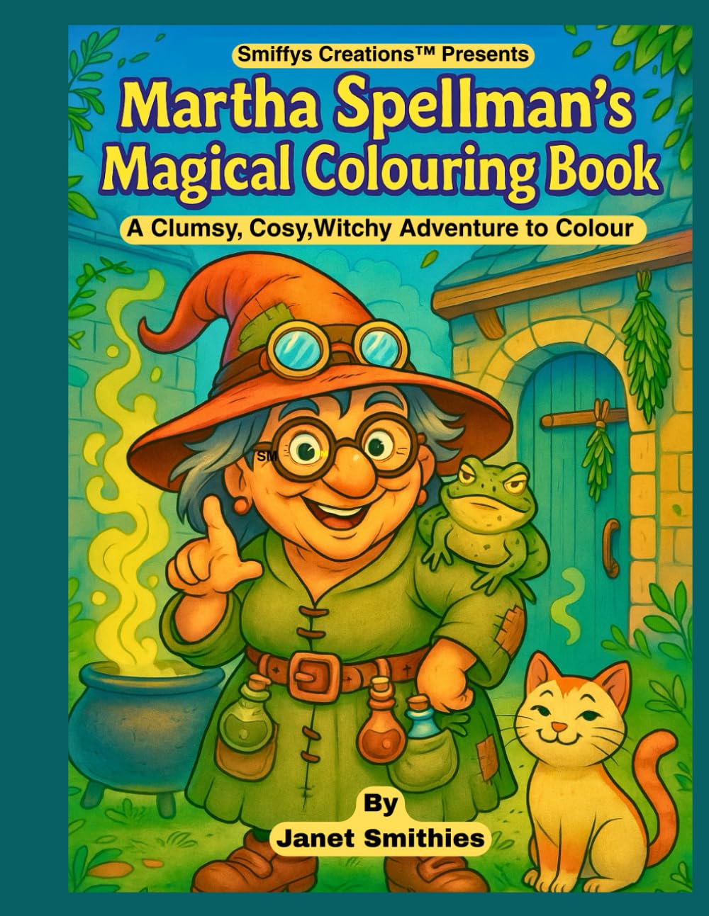 Martha Spellman's Magical Colouring Book: A Clumsy, Cosy, Witchy Adventure to Colour