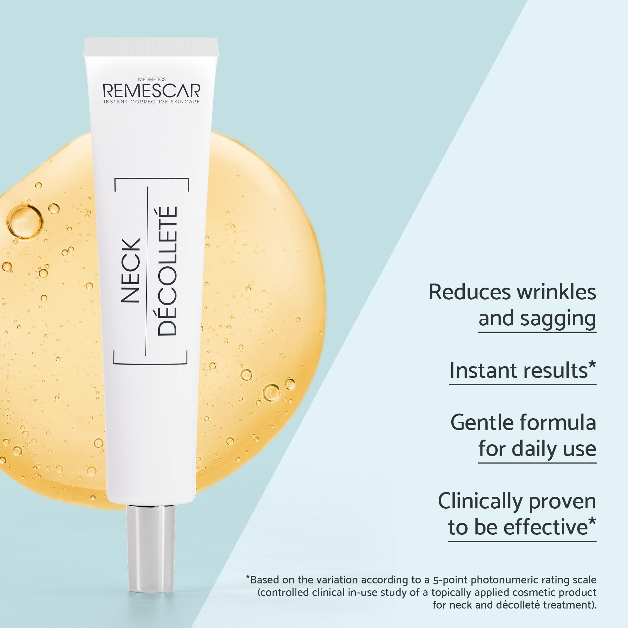 Remescar Neck and Décolleté Cream 40ml, Reduces Wrinkles & Sagging - Image 2