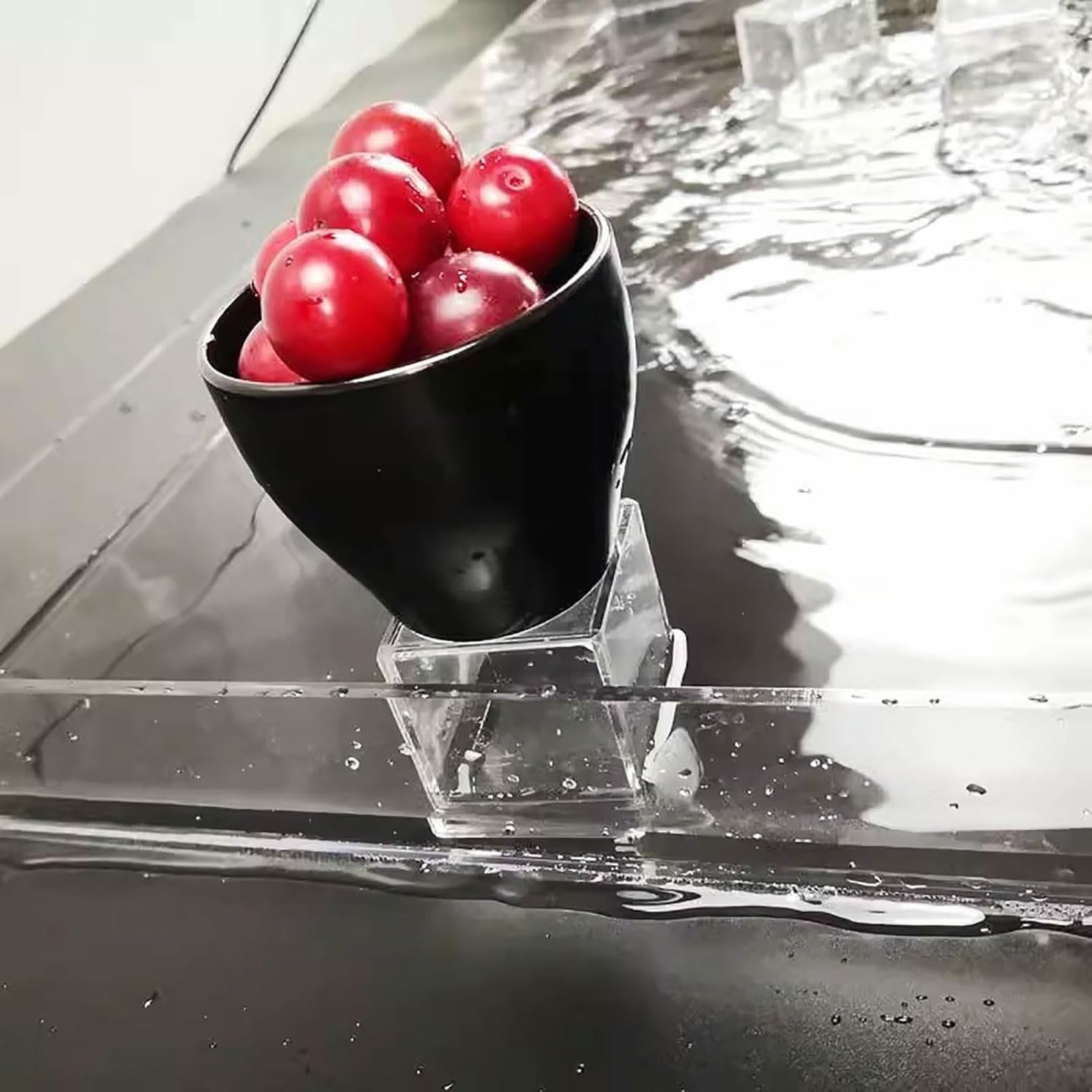 Bandeja de almacenamiento para fotografía, tanque de agua poco profunda de 5 mm de grosor, vitrina acrílica para fotografía de productos
