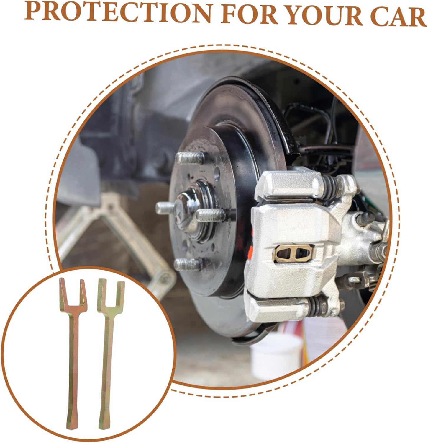 Zerodeko 1 Pair Axle Puller Tool Heavy Duty Jointing Extractor for Front Wheel Drive Vehicles for Automotive Repairs and Maintenance Quick Disconnect Design for Efficient Use