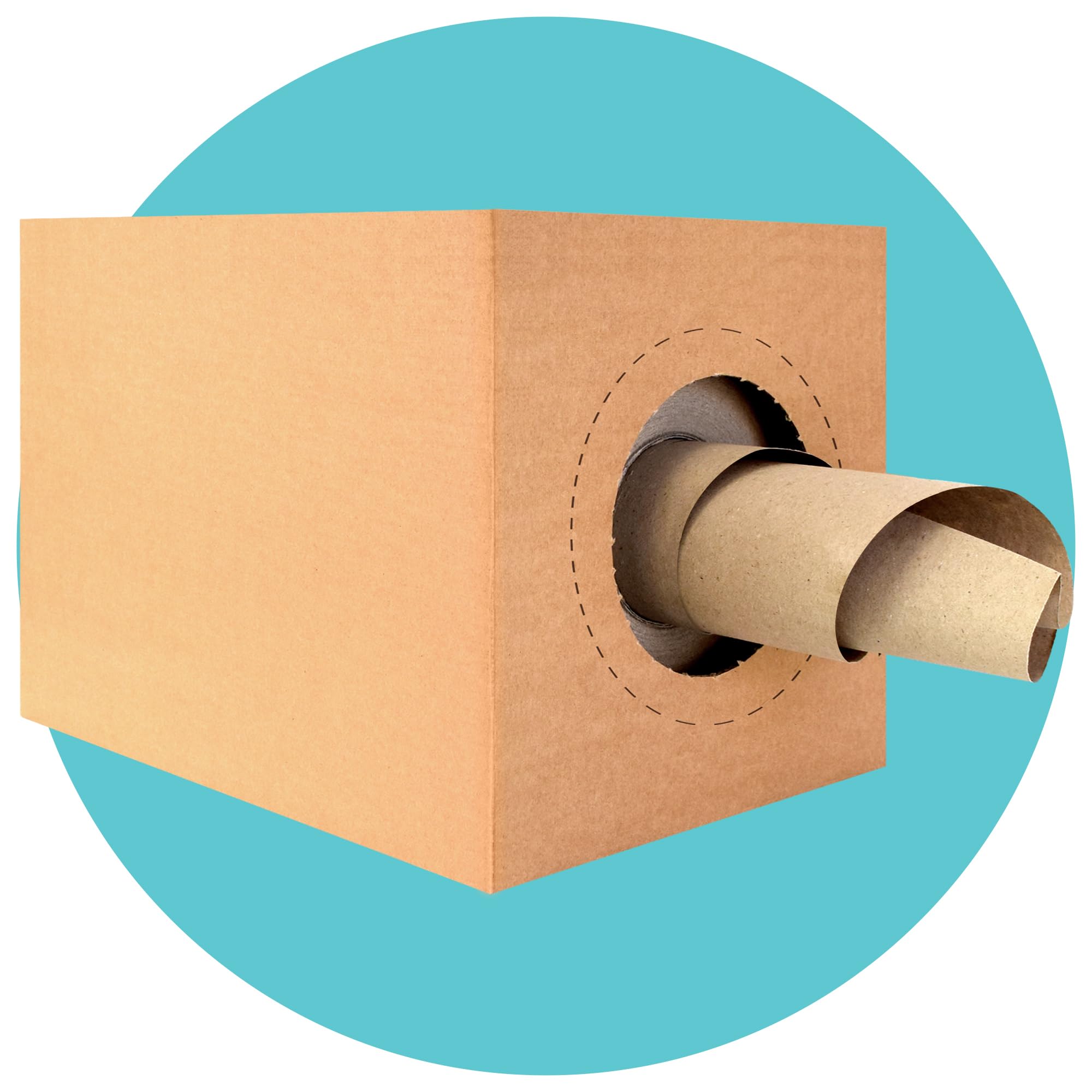 Triplast ECO Fill-It Box, 450m Void Fill Packing Paper & Dispenser, 5 Pack