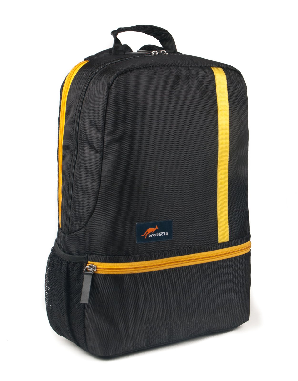 Protecta Right Angle Laptop Backpack for Laptops With Screen Size Up to 15.6 Inch. (Black & Yellow) (B07953HBCF) Amazon Price History, Amazon Price Tracker