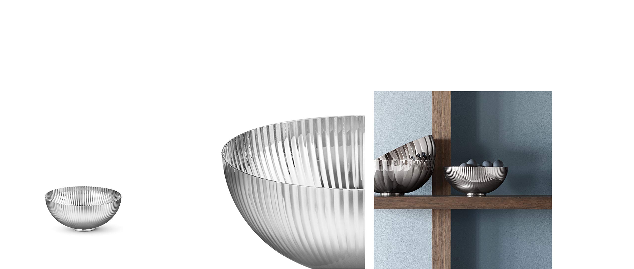 Georg Jensen Bernadotte Schüssel, Ø 13 cm, Spiegel aus poliertem Edelstahl von Sigvard Bernadotte